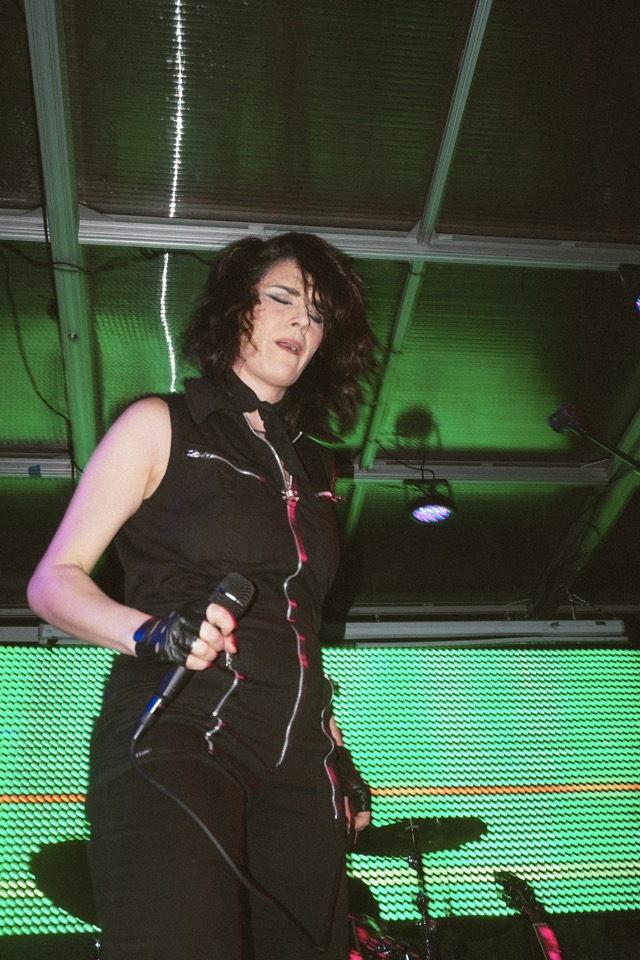 New Rock City's singer at the microphone