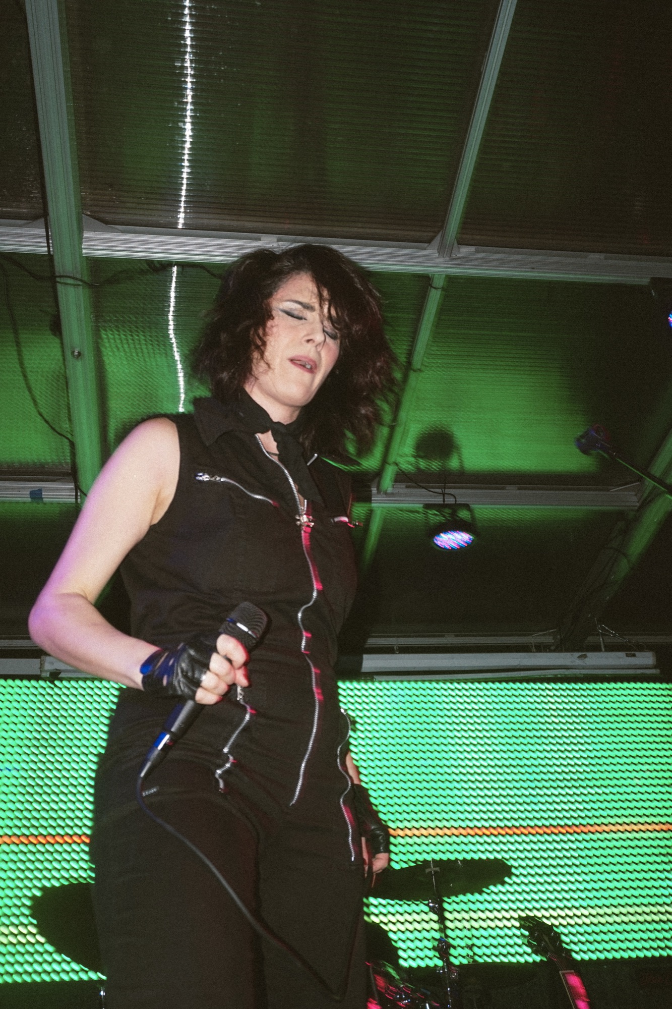 New Rock City's singer on stage