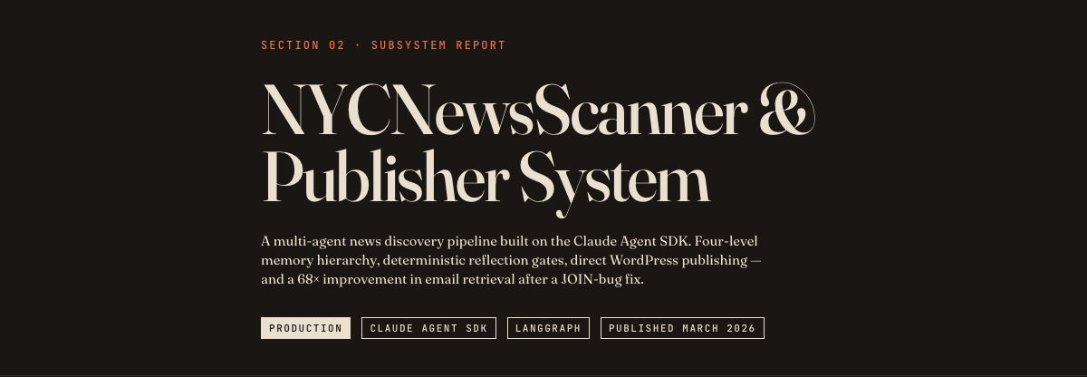 NYCNewsScanner & Publisher